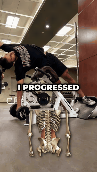 I made back extension my new bench press. I progressed my QL extension
