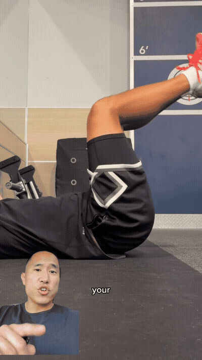 Reach your knees up without letting your thighs move back towards your