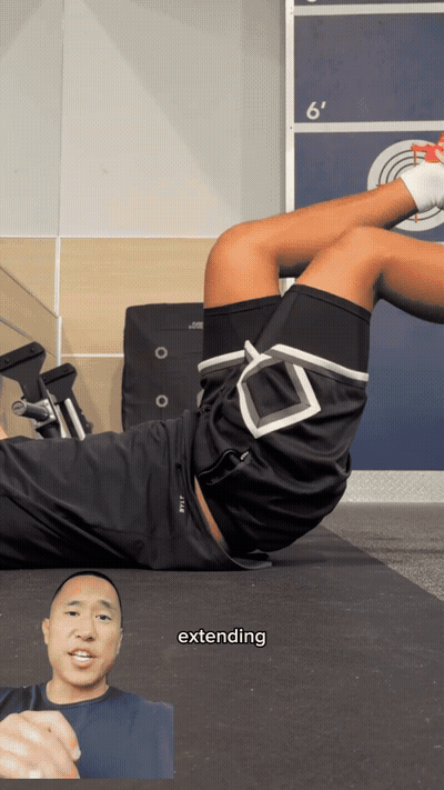 Extending your legs away from your body dramatically increases the dif