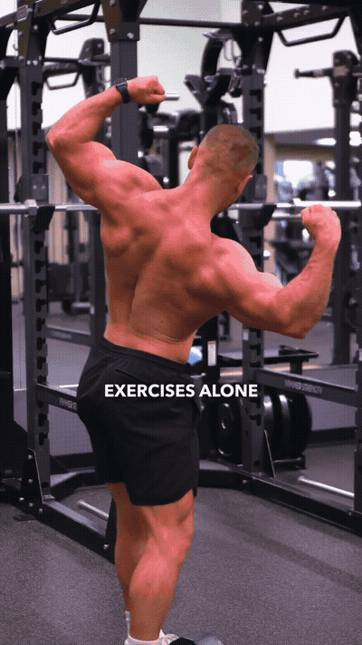 Exercises alone, you'll be a big muscular meatball in no time. Let's s