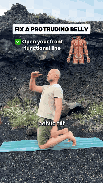 Kneeling reverse lean (reverse Nordic)