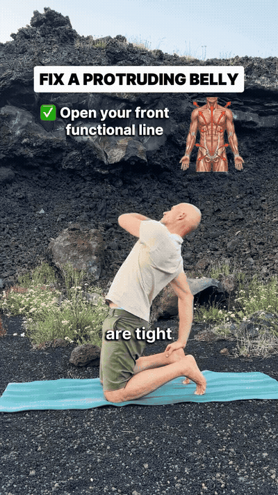 Half-camel reach (front functional line)