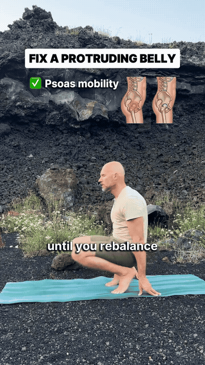 Half-kneeling hamstring fold (half-split)