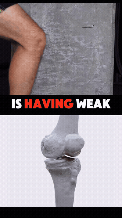 That's gonna make aging absolutely suck is having weak and achy knees.