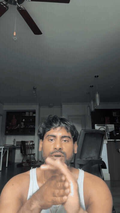 You rub it not only on your fingers, but on your face and your neck as