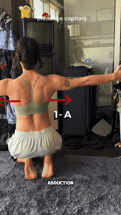 Abduction. Fear spine is your midline.
