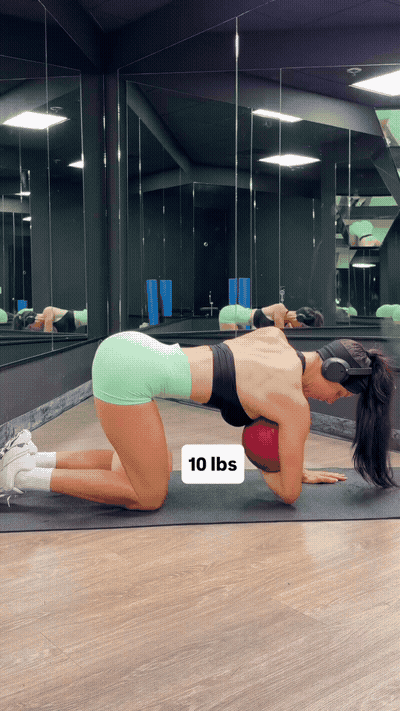 Medicine-Ball Plank — Deep Abs + Serratus