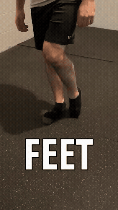 How to stretch every muscle. Press the top side of your toes into the 