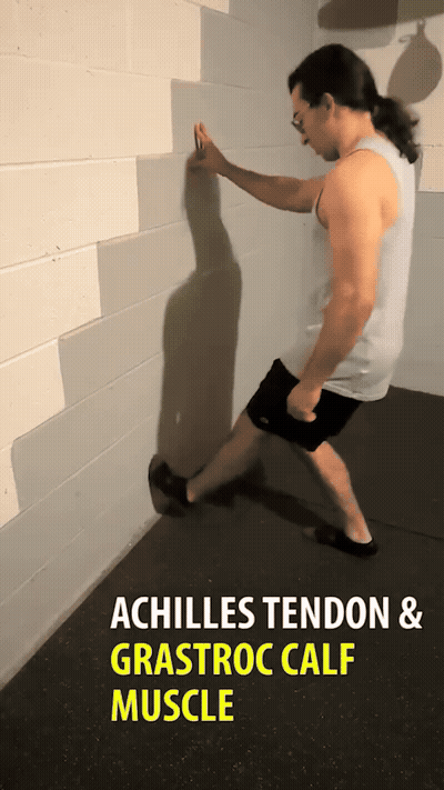 Press the top side of your toes into the floor. Place your foot agains
