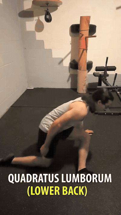 Lean away and forward. Zigzag position, stretch your arm toward your f